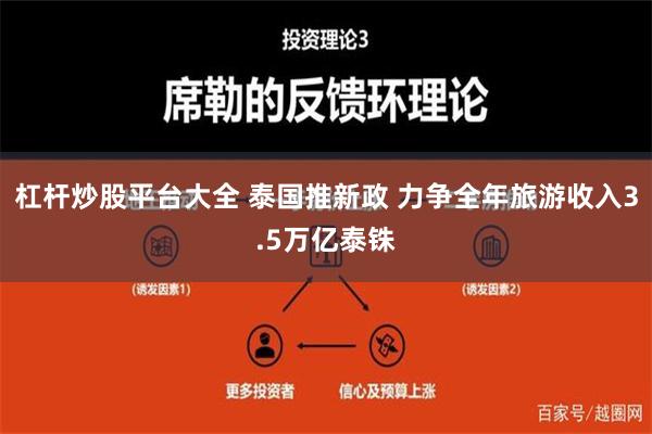 杠杆炒股平台大全 泰国推新政 力争全年旅游收入3.5万亿泰铢