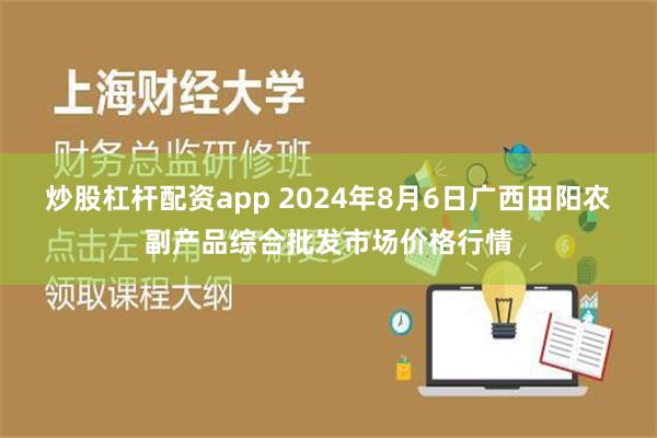 炒股杠杆配资app 2024年8月6日广西田阳农副产品综合批发市场价格行情