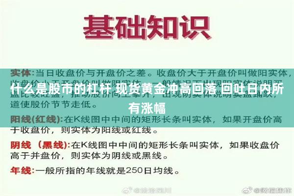 什么是股市的杠杆 现货黄金冲高回落 回吐日内所有涨幅