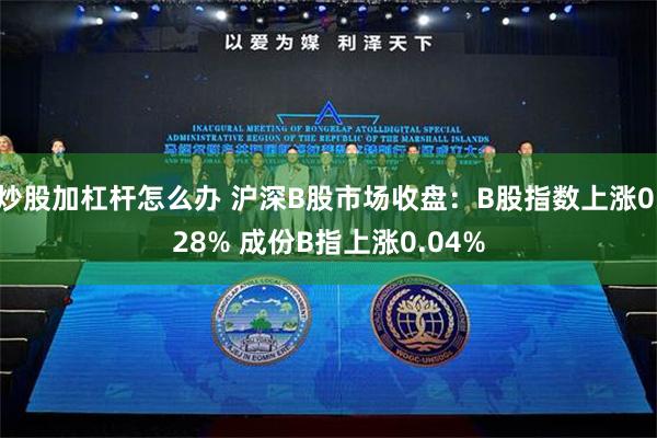 炒股加杠杆怎么办 沪深B股市场收盘：B股指数上涨0.28% 成份B指上涨0.04%